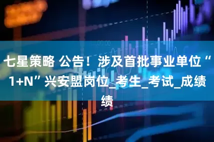 七星策略 公告！涉及首批事业单位“1+N”兴安盟岗位_考生_考试_成绩