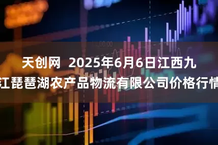 天创网  2025年6月6日江西九江琵琶湖农产品物流有限公司价格行情